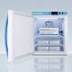 Accucold ARS2PVDL2BLHD Pharma-Vac Performance Series Compact Vaccine Refrigerator with Digital Data Logger, 2 Wire Shelves, Left Handle Solid Door, 2 Cubic Feet - Door Opened Filled with Vaccines (Vaccines are not Included)