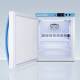 Accucold ARS2PVDL2BLHD Pharma-Vac Performance Series Compact Vaccine Refrigerator with Digital Data Logger, 2 Wire Shelves, Left Handle Solid Door, 2 Cubic Feet - Door Opened