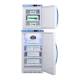 Accucold ARS32PVBIADA-AFZ1PVSTACK Pharma-Vac Performance Series All-Refrigerator/All-Freezer Combination with StackRack, Right Handle Solid Doors, 4.23 Cubic Feet Total Capacity - Filled with Vaccines (Vaccines are not Included)