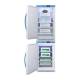 Accucold ARS32PVBIADA-AFZ2PVBIADASTACKLHD Pharma-Vac Performance Series All-Refrigerator/All-Freezer Combination with StackRack, Left Handle Solid Doors, 5.3 Cubic Feet Total Capacity - Filled with Vaccines (Vaccines are not Included)