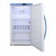 Accucold ARS3PV-CRT Pharma-Vac Performance Series Counter Height Vaccine Refrigerator with Controlled Room Temperature, 4 Wire Shelves, Right Handle Solid Door, 3 Cubic Feet - Door Opened