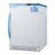 Accucold ARS6PVDL2B Pharma-Vac Performance Series Counter Height Vaccine Refrigerator with Digital Data Logger, 4 Wire Shelves, Right Handle Solid Door, 6 Cubic Feet - Left Angle