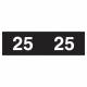 Arden Label ASYP-25-B45 Ames Compatible ASYP Series 2025 Year Labels - Size 1/2" H x 1 3/4" W