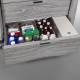 Capsa Avalo Woodblend PCL Punch Card Medication Cart - Close Narcotic Box (Contents NOT included)