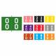 Barkley FDAVM Match AVDM Series Double Digit Numeric Color Code Roll Labels - 1 3/16"H x 1 1/2"W