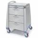 Capsa AVPCS10-CSHHB-D103 Avalo PCS Punch Card Medication Cart with 4 Drawers, Key Lock, Horizon Blue Accent Color