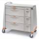 Capsa AVPCXL10-CSHCL-D103-U103 Avalo PCXL Punch Card Medication Cart with 8 Drawers, Key Lock, Cantaloupe Accent Color