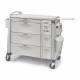 Capsa AVPCXL10-CSHDC-N1-STK Quickship Avalo PCXL Punch Card Medication Cart with 8 Drawers (D103-U103), Key Lock, One Narcotics Box