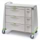 Capsa AVPCXL10-CSHPL-D103-U103 Avalo PCXL Punch Card Medication Cart with 8 Drawers, Key Lock, Pure Lime Accent Color