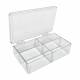 MTC Bio B1203 Clear Polystyrene MultiBox™ Western Blot Box - 4 Compartments 32 x 52 x 28mm (1 1/4" x 2 5/16" x 1 1/8") Each