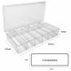 MTC Bio B1206 Clear Polystyrene MultiBox™ Western Blot Box - 6 Compartments 33 x 103 x 35mm (4" x 1 1/4" x 1 3/8") Each