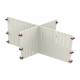 Pegasus B20D-1/4 ABS 1/4 Divider Set for 8" Baskets