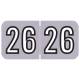 Arden Label BAYM-26-B45 Barkley Compatible BAYM Series 2026 Year Labels - Size 3/4" H x 1 1/2" W