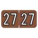 Arden Label BAYM-27-B45 Barkley Compatible BAYM Series 2027 Year Labels - Size 3/4" H x 1 1/2" W