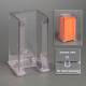Poltex BHZDWIP31-W Biohazard Wipe Storage Dispenser - Single Stack, 3" W x 3" D x 6" H, Wall Mount (Orange Biohazard Wipes are Not Included)
