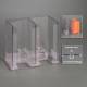 Poltex BHZDWIP32-W Biohazard Wipe Storage Dispenser - Double Stack, 7" W x 3" D x 6" H, Wall Mount (Orange Biohazard Wipes are Not Included)