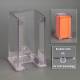 Poltex BHZDWIP41-W Biohazard Wipe Storage Dispenser - Single Stack, 4" W x 4" D x 6" H, Wall Mount (Orange Biohazard Wipes are Not Included)