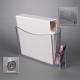 Poltex BINDRPEN-M 3-Ring Durable Binder Holder with Pen Holder - Magnet Mount (3-Ring Binder and Pens are Not Included)