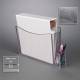 Poltex BINDRPEN-W 3-Ring Durable Binder Holder with Pen Holder - Wall Mount (3-Ring Binder and Pens are Not Included)