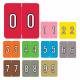 Barkley FNBRM Match BKNM Series Numeric Color Code Roll Labels - 1 1/2"H x 1 1/2"W