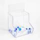 Poltex BLKBNLD4-W Wide Bulk Storage Bin with Lid and Front Dispensing Access - Top and Front Lid Open (Consumables are Not Included)
