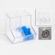 Poltex BLKBNLDDBL4-M Double Bulk Storage Bin with Lid and Front Dispensing Access - 8" W x 8.5" D x 8" H, Magnet Mount (Consumables are Not Included)