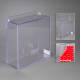 Poltex BLUWIPLID-T Bulk Wipe Holder with Hinged Lid - High Bond Tape Mount