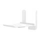Compulocks BMTRAY02W Printer Tray for Floor Stand with Brandable Panel - White, Left Angle View