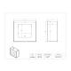 Poltex BOUFFCAP1 Bouffant Cap Dispenser, 1 Box Capacity - Dimensions