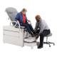 Brewer Access® 1000 Medical Exam Table - Front Drawer Open (Handles are Sold Separately, Patient Care Supplies are Not Included, Upholstery Color Shown is Not Available, Drawer Warmer Switch is Not Included)