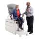 Brewer Access® 1000 Medical Exam Table - Patient and Doctor Talking (Handles are Sold Separately, Upholstery Color Shown is Not Available)