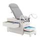Brewer Access® 1000 Medical Exam Table - Side and Front Drawer Open with Step and Forward Handles (Handles are Sold Separately, Patient Care Supplies are Not Included, Upholstery Color Shown is Not Available)