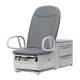 Brewer 6000PLUS-17-MV821 Access® High-Low PLUS Exam Table with Pneumatic Back and 17" Height - Cool Grey (Image shown may include features or accessories that do not come standard on the base model)