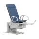 Brewer FLEX™ High-Low PLUS Exam Table with Power Back, Pelvic Tilt, Stirrups, Drawer Heater, Outlet, and 17" Height - Deep Sapphire, Stirrups (Image Shown May Include Features or Accessories That Do Not Come Standard on the Base Model)