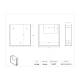 Poltex BROCH9.5X9X2.5 Brochure Holder - Dimensions