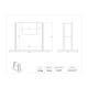 Poltex BROSURECT Brochure Holder, Countertop - Dimensions