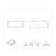 Poltex BTSYSCUBBY3 Benchtop Stack System Cubby - 3" Interior Height, Dimensions