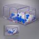 Poltex BTSYSDWR795 Benchtop Storage System Drawer - Opened and Closed Lid Detail View (Consumables not included.)