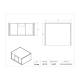 Poltex BTSYSLGDWRDIV5 Benchtop Storage System Large Drawer with Dividers - Dimensions