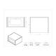 Poltex BTSYSLGGLV Benchtop Storage System Glove Box Holder - Dimensions