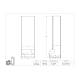 Poltex BULKEYE25 Bulk Protective Eyewear Dispenser - 25.39" Height, Dimensions