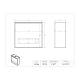 Poltex BULKPPE10 Bulk PPE Dispenser - Dimensions