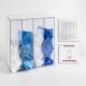 Poltex BULKPPE4-W Wall-Mounted 4 Position Bulk PPE Dispenser  - Detailed View (PPE Supplies are not included.)