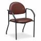 Clinton C-50F F-Series Black Frame Chair - Burgundy