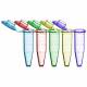 MTC Bio C2000-50AST SureSeal S™ 1.5mL Sterile Microcentrifuge Tube - Assorted Colors: Blue, Green, Purple, Red, Yellow