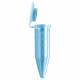MTC Bio C2500-B MacroTube® 5mL Non-Sterile Polypropylene Snap-Cap Centrifuge Tube - Blue Tinted