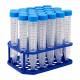 MTC Bio C2607 Centrifuge Tube with Flat Screw Cap, Sterile, 15 mL - on an Eco-Plastic Rack