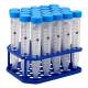 MTC Bio C2800 ProSeries™ Centrifuge Tube with Flat Screw Cap -15mL on an Eco-Plastic Rack