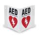 AERO Healthcare CardiAct™ LIFEPAK® CR2 AED Kit with USB Connectivity and Alarmed Wall Cabinet, Signage