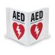 AERO Healthcare CardiAct™ LIFEPAK® CR2 AED Kit with WiFi Connectivity and Standard Wall Cabinet, Signage